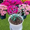 10Pcs Peacock Plant Support Stakes,Support Rings Reusable Garden Holder Stand for Park Peony