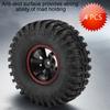 4 Stück 6 Löcher Radreifen Gummireifen mit Naben für 110 Maßstab RC Crawler Offroad-Auto