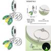 Glow In The Dark Firefly Charm Bead Fit Necklace Bracelet 925 Silver Chameleon Pendant Beads Women DIY Jewelry Making