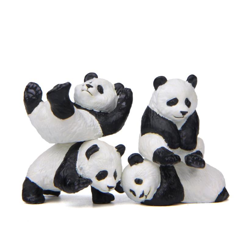 Cute Panda Life, Multi-shaped Creative and Fresh Figurines, Micro-landscape Baking and Landscaping Figurines, Decorative Items