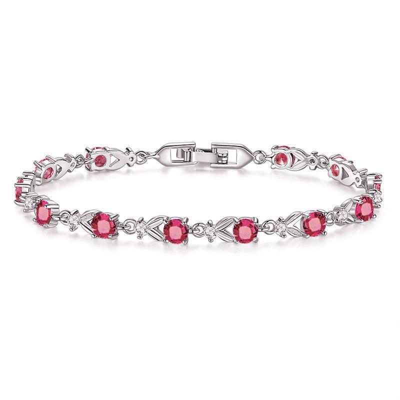 Kerastase Mori Girl Zircon Bracelet with Austrian Crystal, Gold-Plated Jewelry