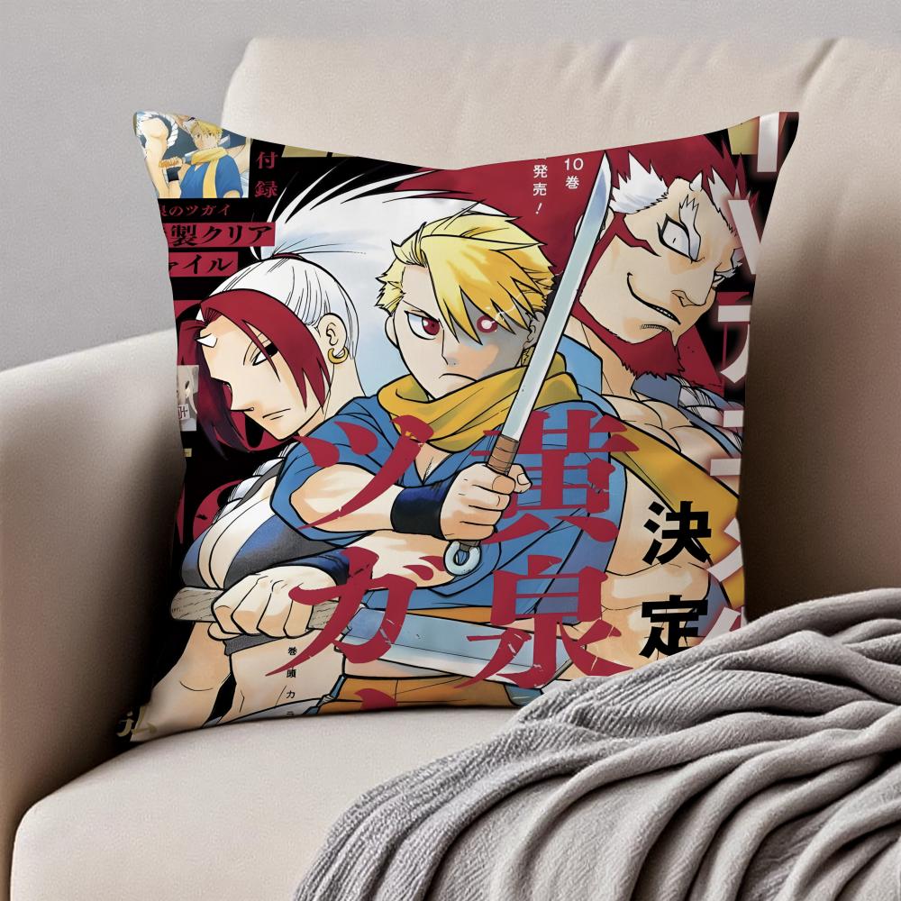 Mystical Japanese Anime Y-Yomi No Tsukai Cushion Cover Pillowcase Anti-Dustmite Invisible Zipper Short Plush Sofa Cushion