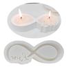 Candle Holder Castings Molds Ribbon Love Candlesticks Silicone Molds Soap Molds