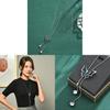 Butterfly Pendant Necklace Alloy Snake Chain Gift For Women And Men