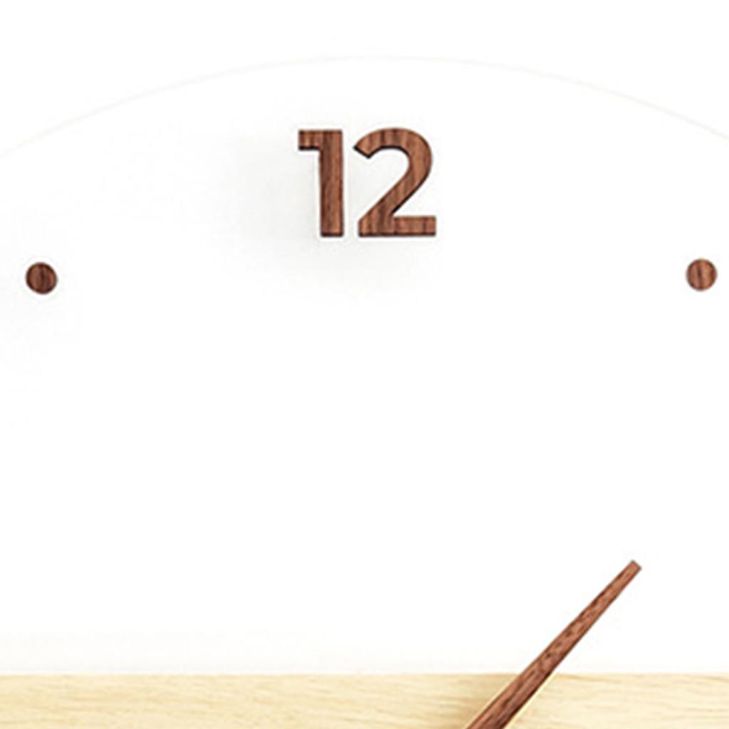 Wall Clock Silent Round Decorative Modern Acrylic Panel Hanging Clock for Living Room Bedroom