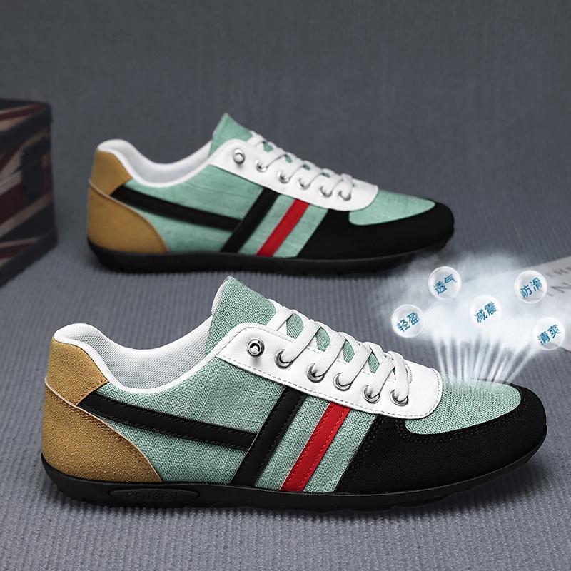 

Летняя парусиновая обувь мужская общественная обувь повседневная спортивная обувь мужская маленькая белая обувь корейская версия тренд универсальная обувь Форреста Гампа студент 44