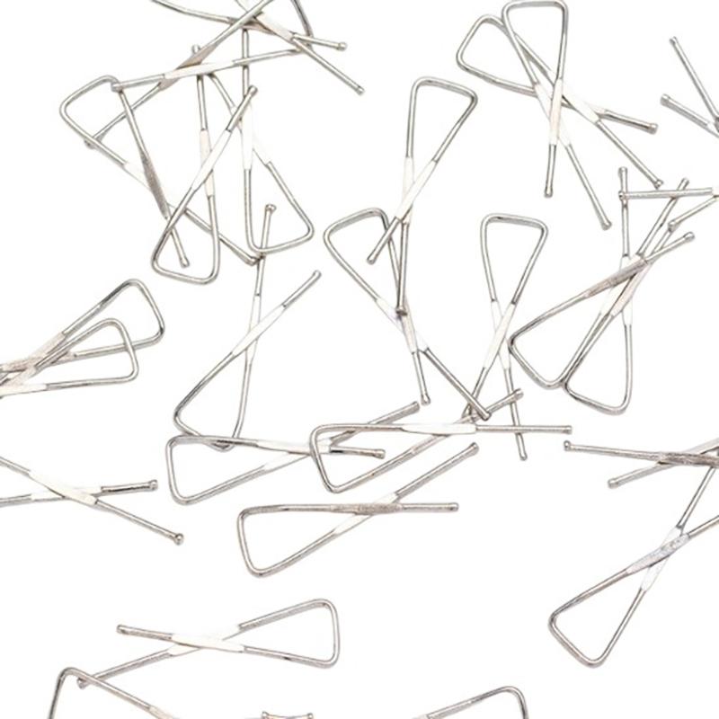 50 Stück ca. 33 mm lange Eisenklammern für Kleidungsstück Hemdkragen Verpackung DIY Nähzubehör