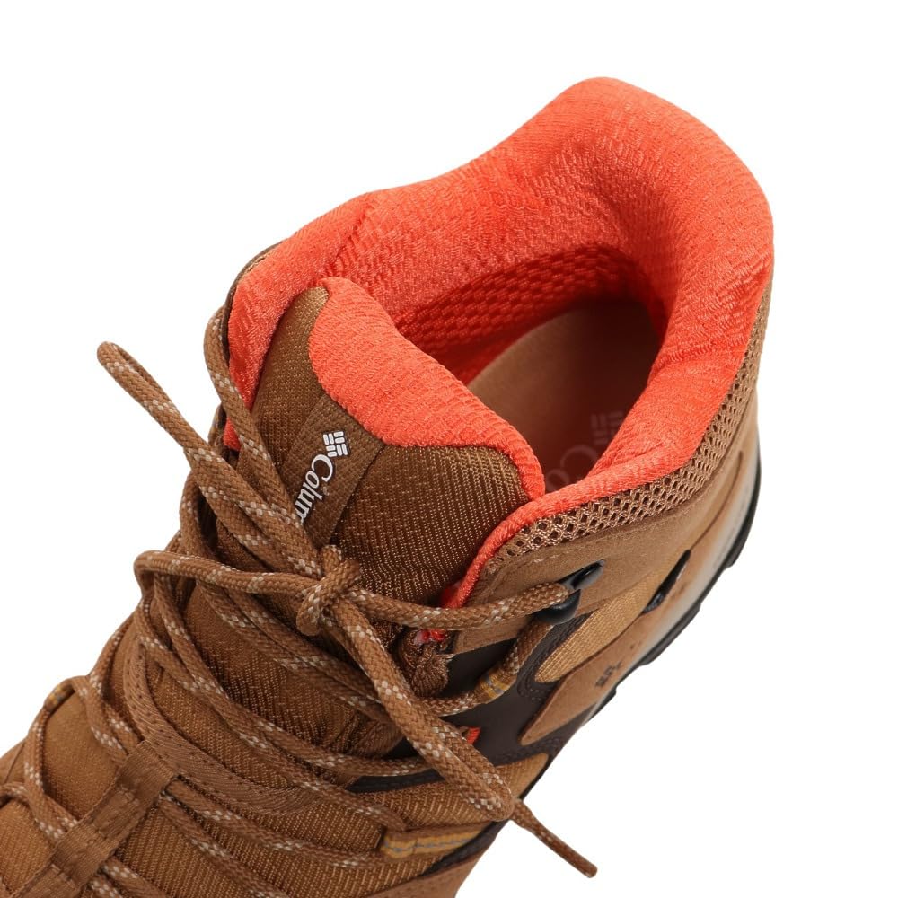Columbia Sabre Five Mid Outdry Trekking Shoes YL2365 286 Beige Waterproof Outdoor Mountaineering Shoes High-Top (Beige/24.0/Women's)