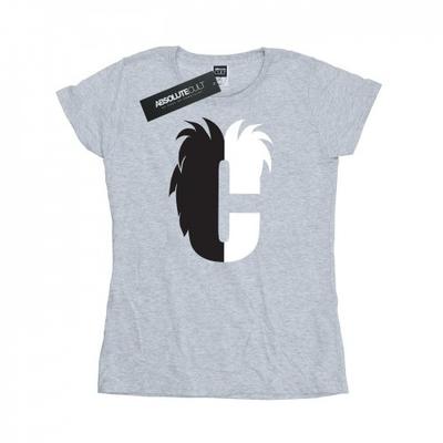 Womens/Ladies Alphabet C Is For Cruella De Vil Cotton T-Shirt