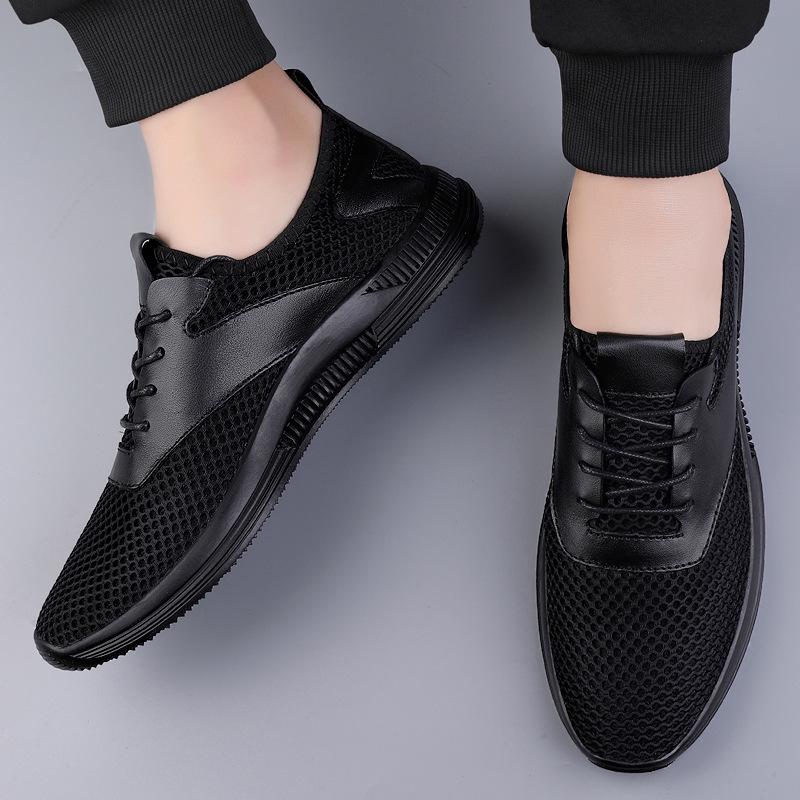 Men's Breathable Slip-On Mesh Shoes: Summer Anti-Odor, Soft Sole, Trendy & Versatile Casual Footwear
