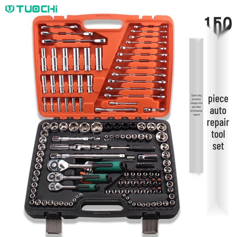 150-Piece Mechanic s Socket Wrench Tool Set for Auto Repair & Maintenance