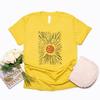 Sunburst Vintage TShirts Boho Shirt Sunshine Graphic Tee Unisex Women Short Sleeve Round Neck Tshirts Retro Aesthetic Clothes