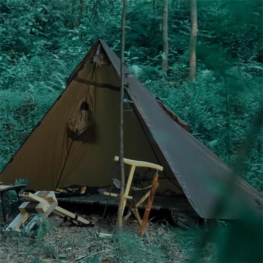 TENTSFORMER Poncho Shelter Raincoat Shelter Tent Rainwear Windproof Waterproof Dustproof Snowproof Unisex For Commuting To Work or School Mountain