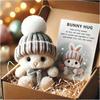 Mini-Hase-Umarmung Niedliches Ostergeschenk Plüsch 2025 Hase in einer Box Umarmungen Positiver Hase Stofftier Hase Weich Schlappohr Osterideen Hasen Körbchenfüller D
