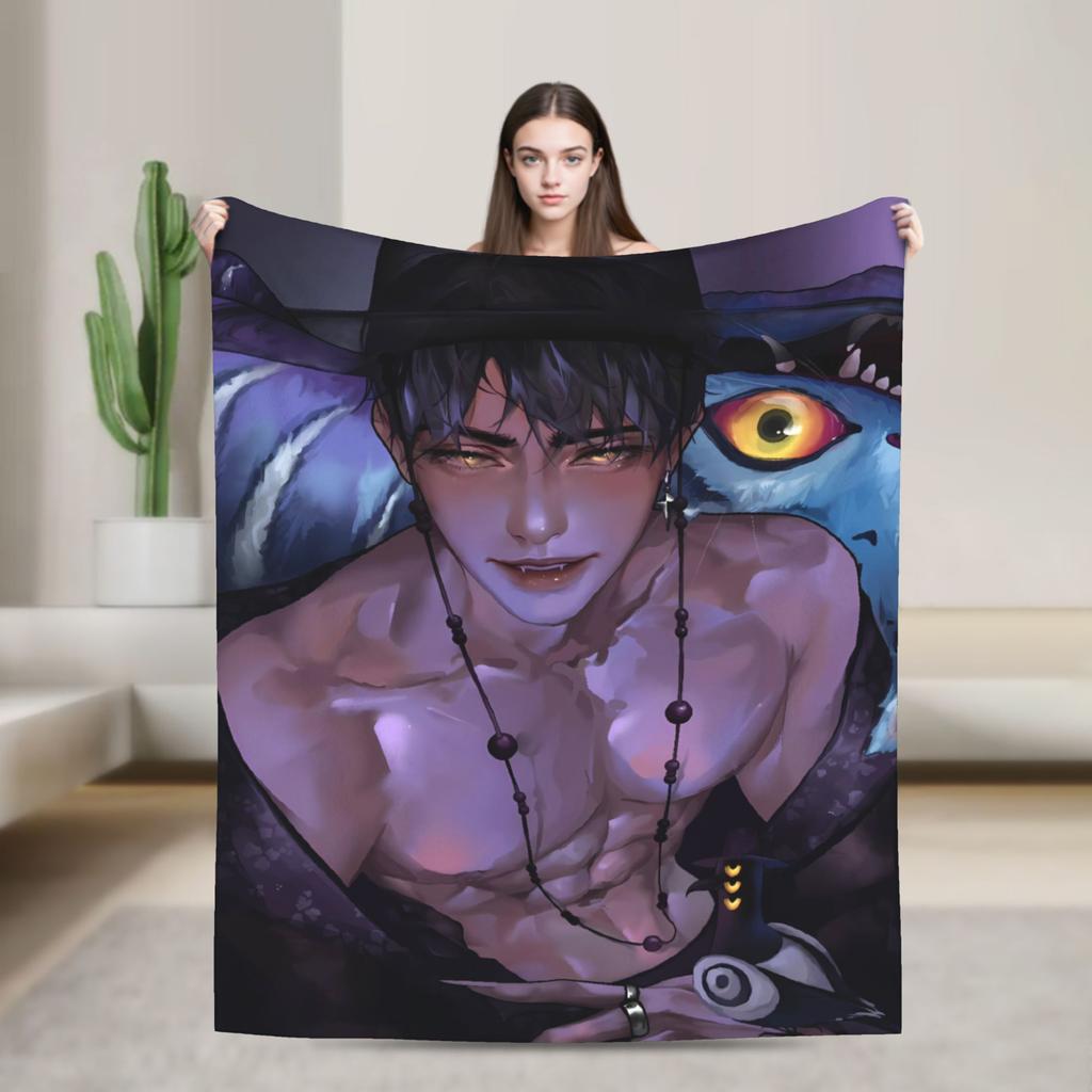 Saja Boys Jinu Kpop Demon Hunters Blanket Quality Soft  Throw Blanket Winter Picnic Couch Chair Street Trend Bedspread