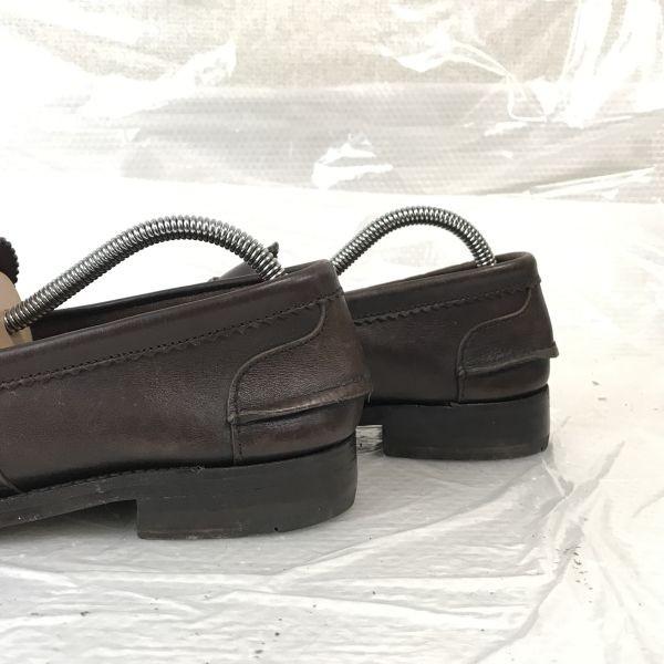 Saxone England Vintage Coin Loafer 7 25.5 Brown Business Dress Shoes(USED)