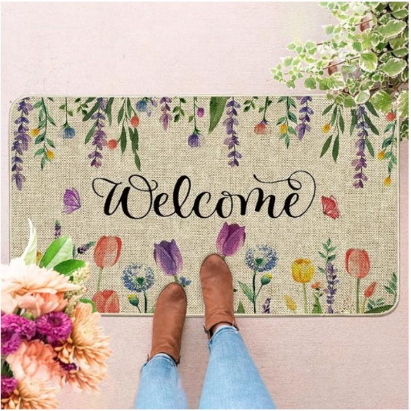 American-style Bathroom Absorbent Floor Mat, Entrance Foyer Floor Mat, Bathroom Anti-slip Carpet, Home Decoration