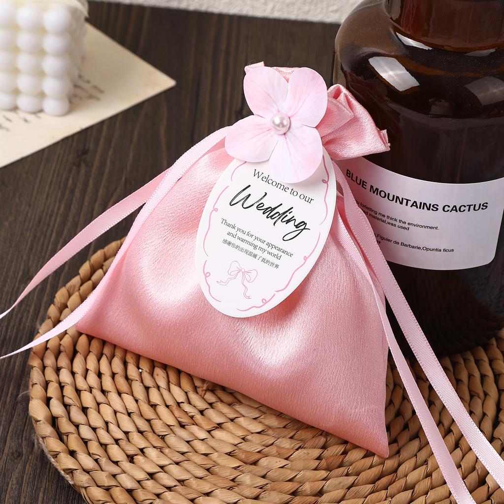 Caixa de Doces Veludo Data de Casamento Bolsa de Cetim Aveludado Cristal Bolsa Macia para Doces de Casamento Porta-Presentes Pequenos Embalagem de Presente para Festa