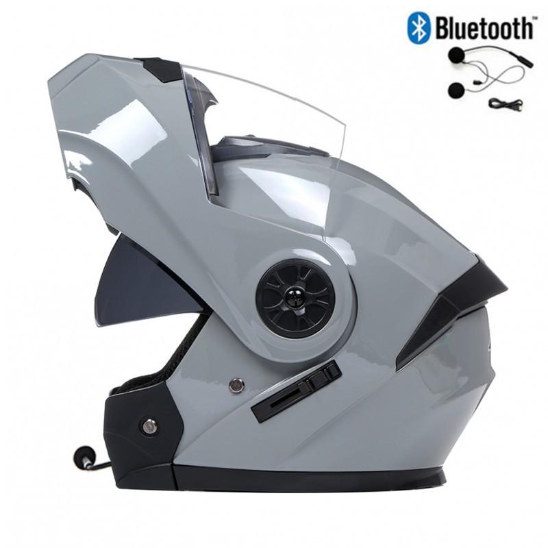 BLD Electric Bicycle Helmet Motorcycle Full Double Lens Exposed Universal Riding All Seasons