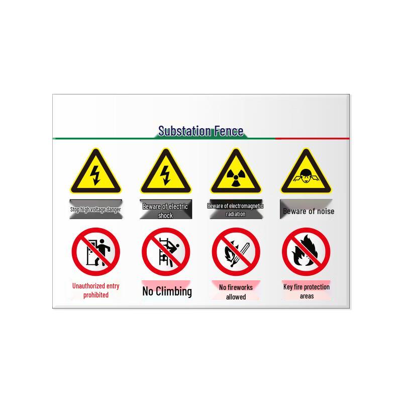 HUATAI HT-DZH-20 Aluminum Safety Warning Sign