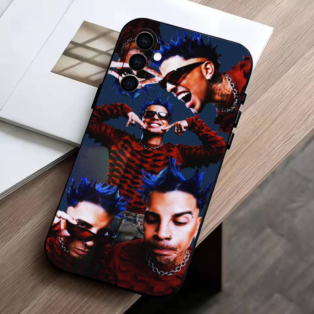 

reggaeton-R- Rauw Alejandro Phone Case For Samsung Galaxy A73,A72,A71,A70,A53,A52,A51,Others Soft Black Cover Samsung a70