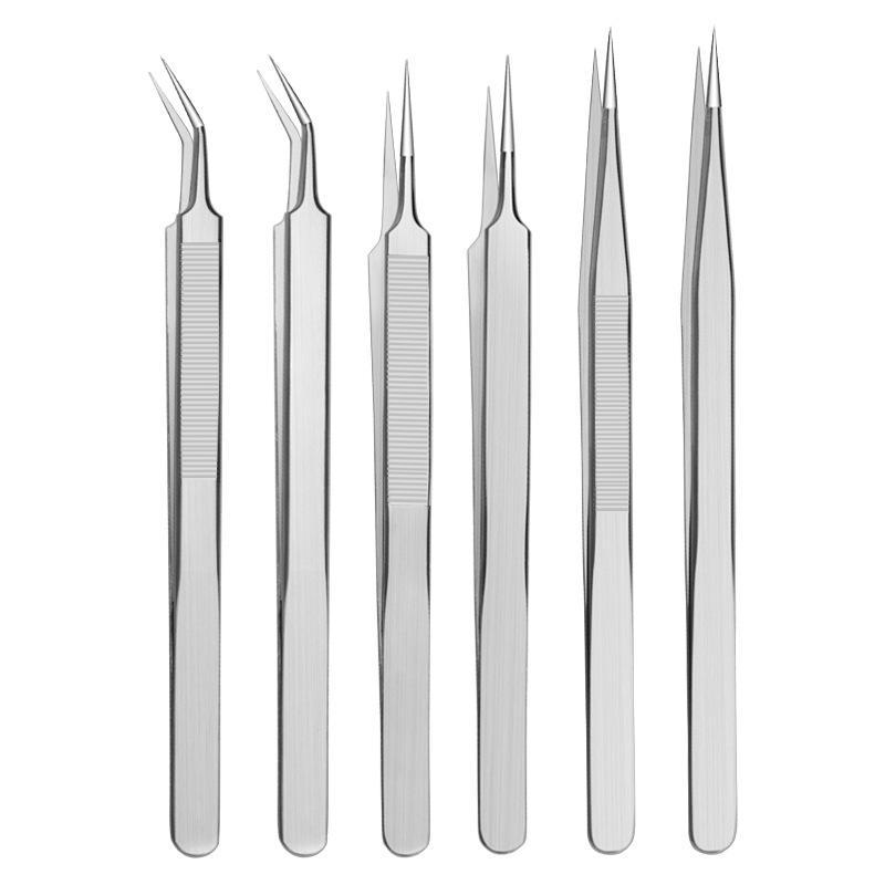 Stainless Steel Precision Tweezers Anti-Static Rust-Proof for Industrial Flying Wire Phone Repair Craft Jewelry Making