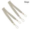 2Pcs/se Simple Curtain Buckle Straps Satin Rope Braided Curtain Tiebacks Practical   Home Decor