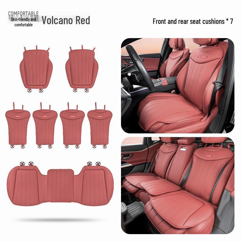 Universal Perforated Car Seat Cushion for Haval Models: H6, Big Dog, Menglong M6, Second Gen Big Dog, H9, Xiaolong, Divine Beast, and H5.