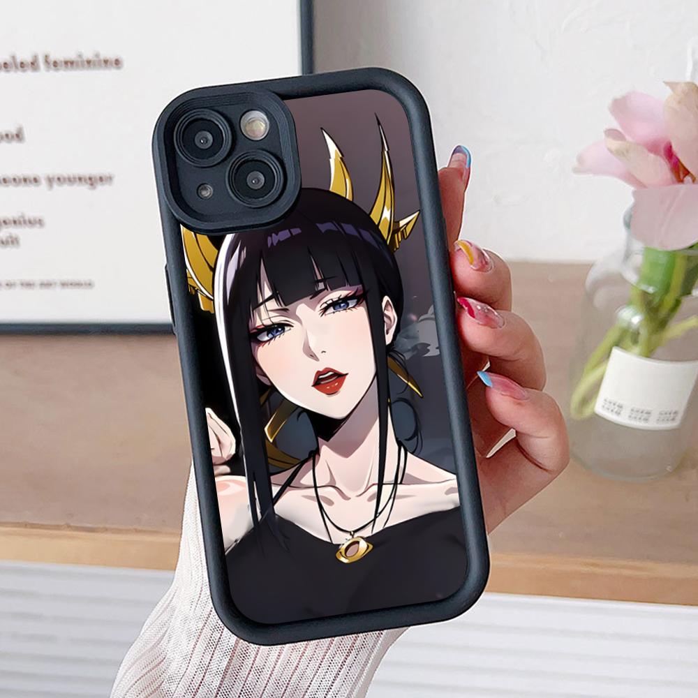 

Senjumaru Shutara Phone Case for iPhone 17 16 15 14 13 12 11 Air Pro Max Plus Black Soft TPU Shockproof Cover iPhone 15 Plus