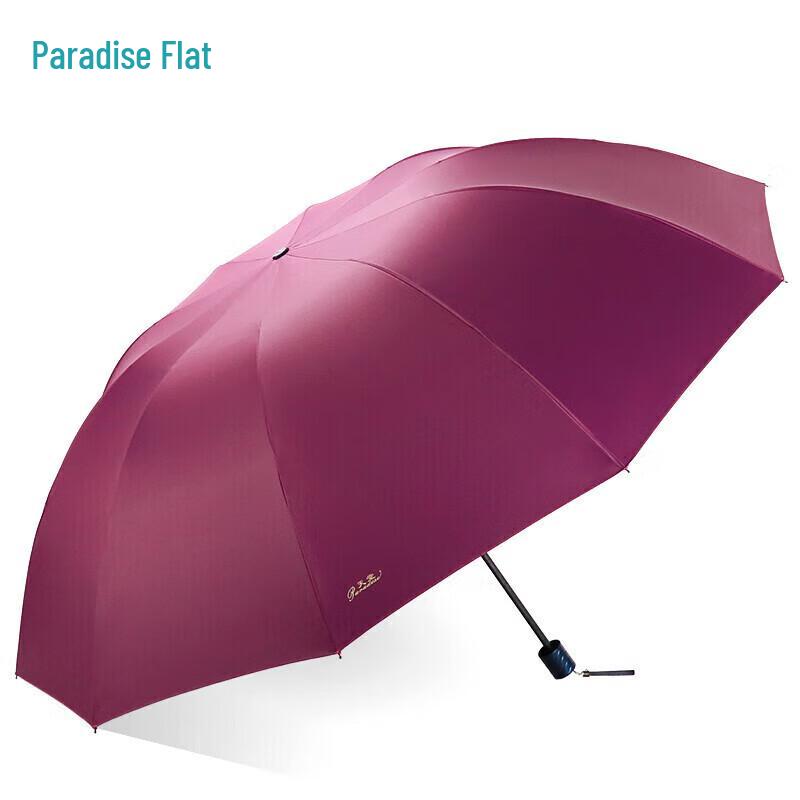 Heaven Umbrella Large Reinforced 10-Rib Folding Sun & Rain Umbrella