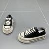 Genuine Leather Two-Way White Shoes Women's Summer New Thick Sole Increased Round Head Leisure Sports All-Matching Board Shoes