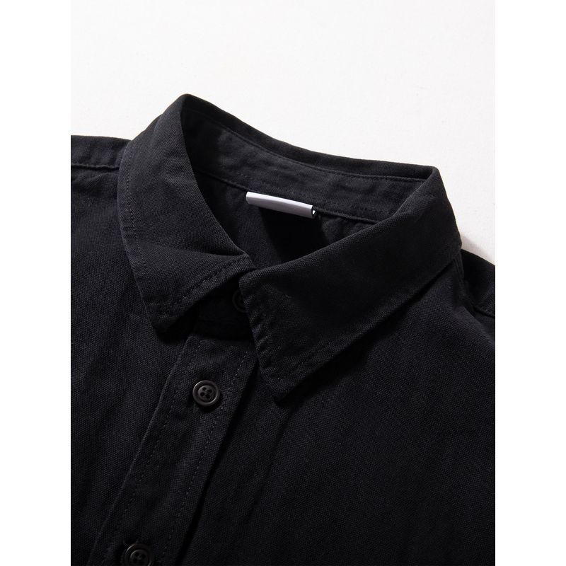 Men's Long-Sleeve Shirt 2025 Autumn Heavyweight American Retro Casual Loose Pure Cotton Cardigan Jacket