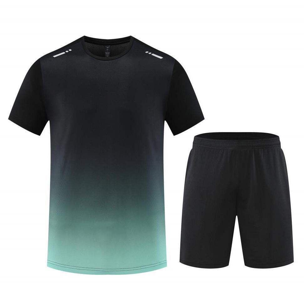 Unisex Summer Sports Casual Set - Ice Silk, Quick-Dry, Breathable, 150g Fabric