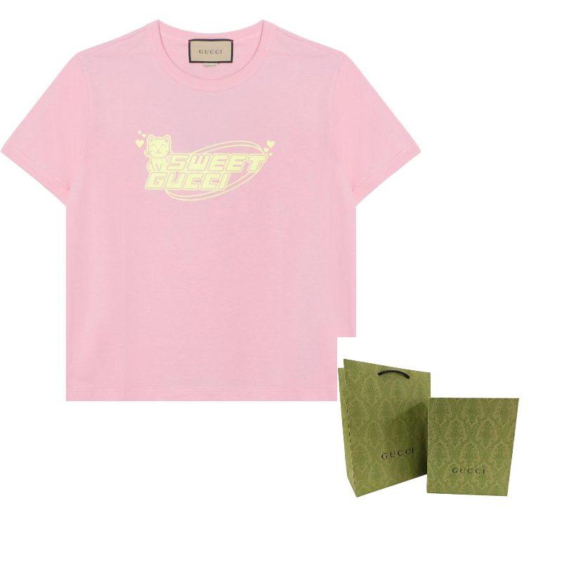 Gucci Logo Printed Crewneck T Shirt 723566-XJGDD-5904