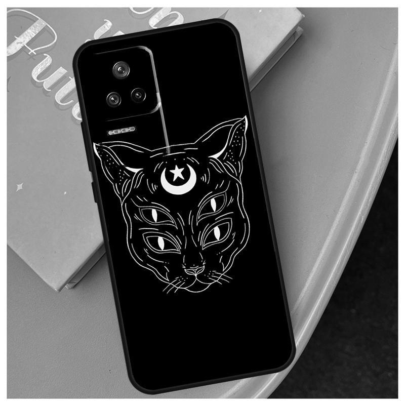Moon Tarot Witch Cat Funda For Xiaomi 17 Pro Max 14 15 Ultra 13T 14T 15T POCO X7 X5 X6 Pro F5 F6 F7 F8 Ultra Case