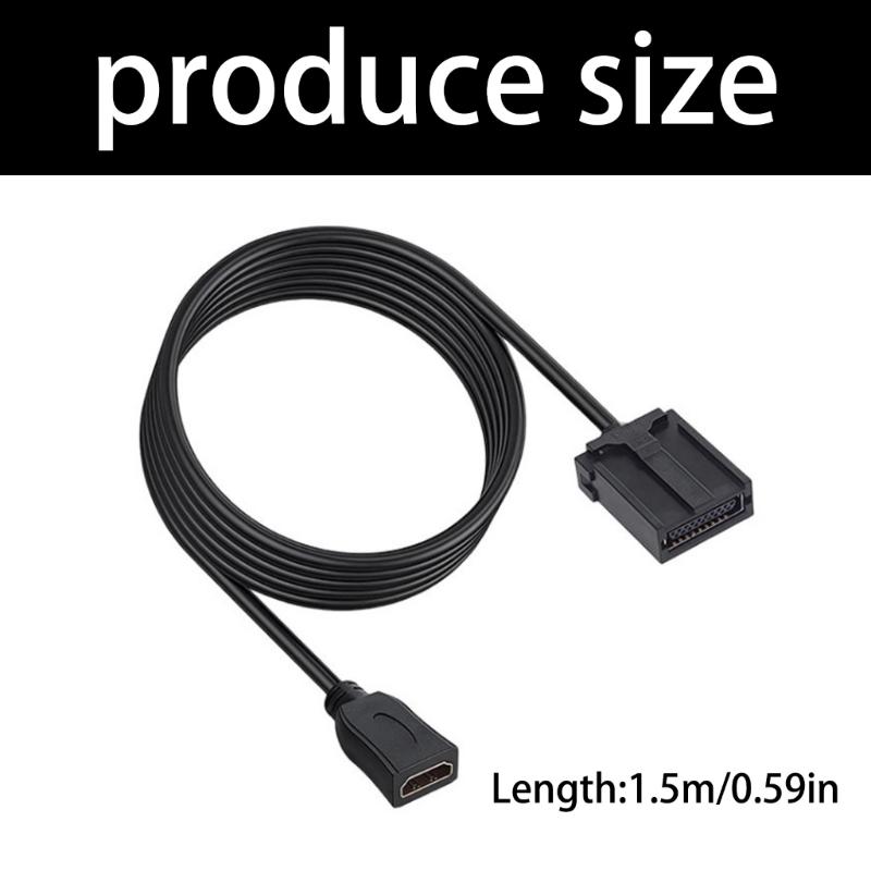 Automotive Cable for Car Sound Video Entertainment Display HDTV Male/Female to Type E Converter for Vehicle Automobile