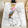 1 pièce Couverture Flanelle Imprimée Bibi Blocksberg, Haute qualité Confortable pour Toutes les Saisons, Décoration de Maison, Chaleur et Confort, Parfait pour les Cadeaux de Noël