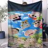 Crayon Shinchan Small Cover Blanket Bed Sheet Soft Comfortable All Season Bed Dorm Sofa Office Car Lunch Camping Nap Kids Gift