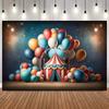 Circus Backdrops Photography Balloons Ferris Wheel Newborn Baby Birthday Party Background Carnival Photocall Photo Studio Props4