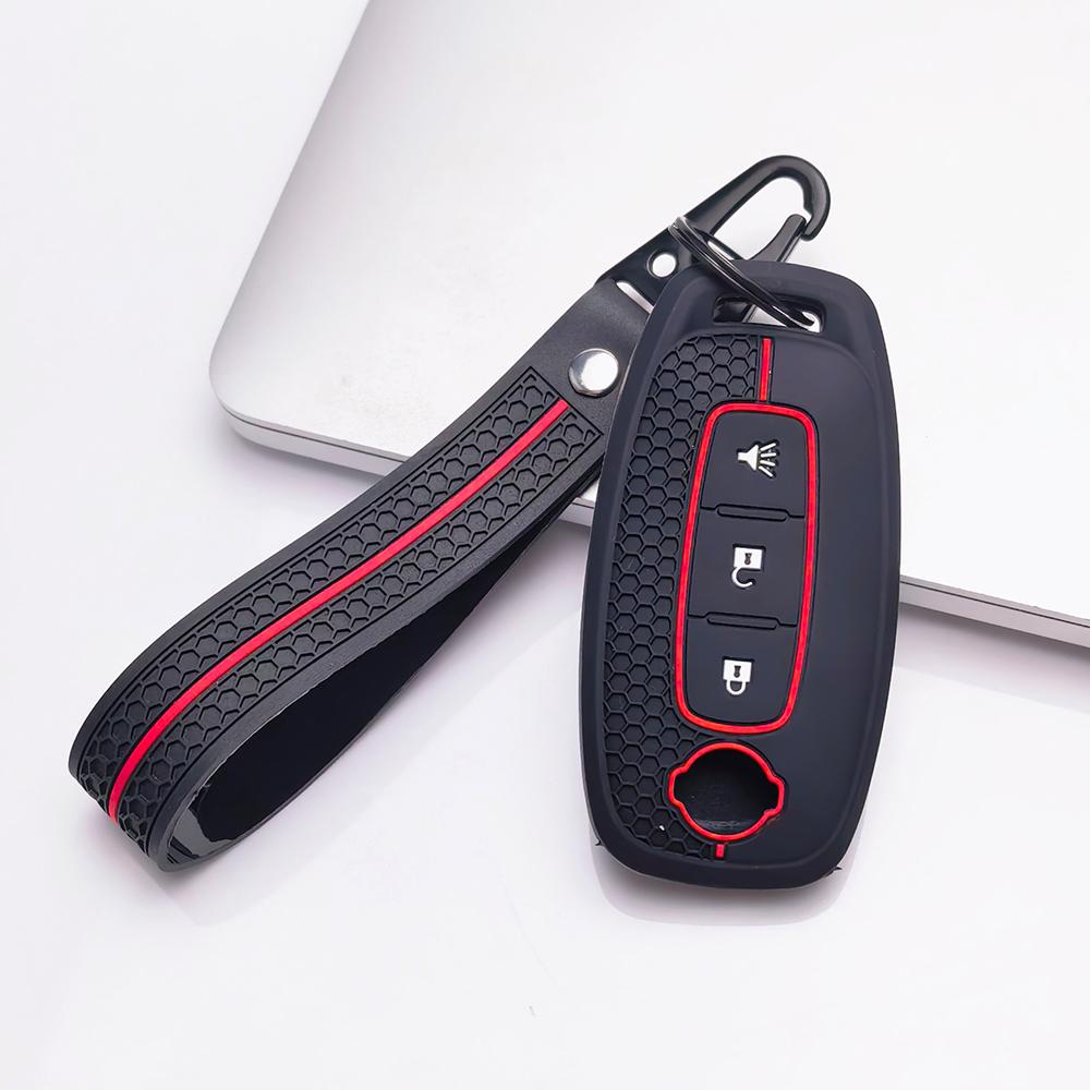 Key Fob Cover for Nissan Altima Sentra Models Rogue Murano Protect Your with Keychain Anti-Scratch Surface Shockproof Structure Soft Grip Texture
