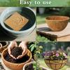 Hanging Basket Liners Natural Coconut Fiber Planters Replaceable Plant Mat Window Fence Flower Pot Outdoor Garden Accessories