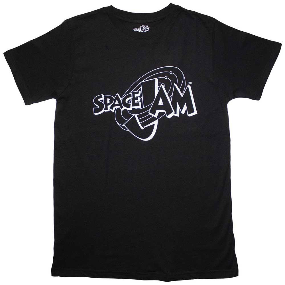 Men s Space Jam Retro B&w Logo T-shirt XX-Large Black XL