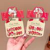 Children's Kuromi New Year Nail Stickers - Self-Adhesive, Festive Wearable Nails