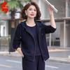 Fengxiao Women's Loose Hooded 3-Piece Casual Sportswear Set