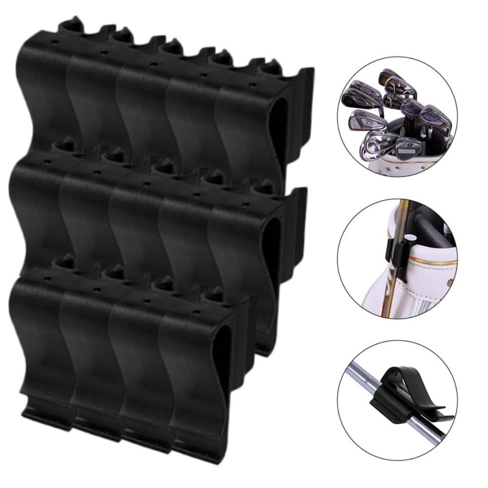 14PCS Clip-On Mount Golf Club Holder Compact Design Golf Bag Clip Iron Holder Golf Bag Storage