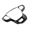 Imitation Carbon Fiber Steering Wheel Trim for Ford Everest Ranger XL XLT XLS Sport Lariat Wildtrak 2023-2025 Car Stickers