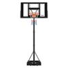 Portable Basketball Stand, 1.35 to 3.05m Height Adjustment Basketball Hoop & Goal, Adjustable Basketballs Goal System with Built-in Rolling Wheels for