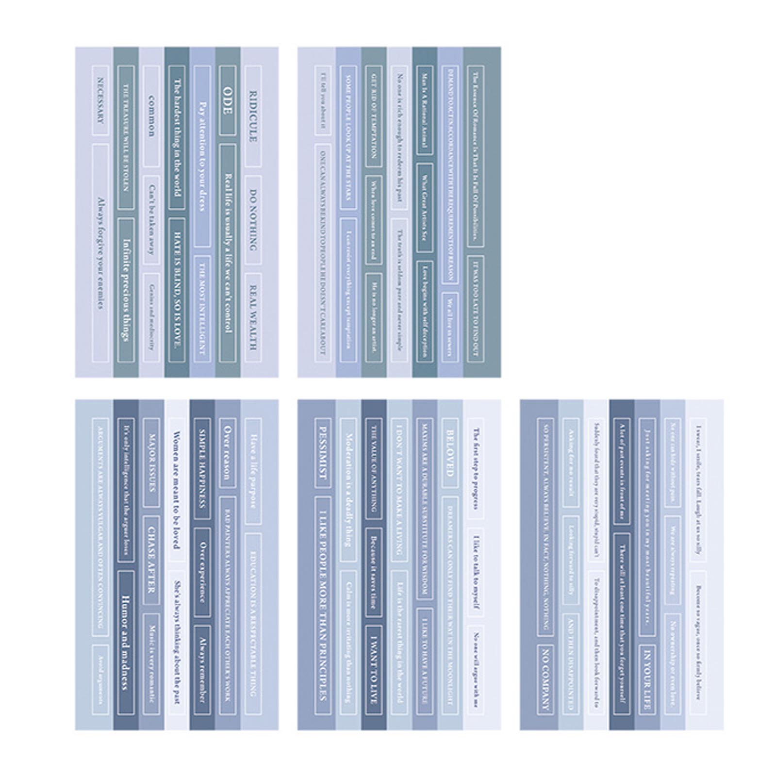 

20 Sheets Quote Stickers for Scrapbooking Supplies Phrases Words Stickers for Vintage Junk Journaling DIY Art Crafts