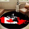 Canada's Red Maple Leaf Round Mat Home Decor, Chair Rug For livingroom,Bedroom, Doormat Home Decor Birthday Gift Christmas Gifts