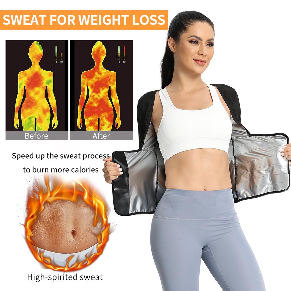 Damski kombinezon do sauny Trenażer talii Kamizelka kompresyjna Koszulka wyszczuplająca Wyszczuplający brzuch Bielizna modelująca Gym Ćwiczenia Topy Trening Urządzenie do modelowania sylwetki